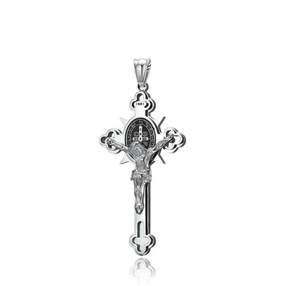 colar crucifixo masculino