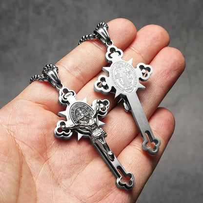 colar crucifixo masculino