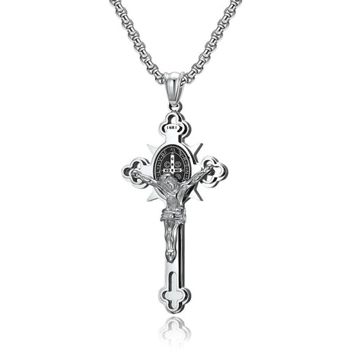 colar crucifixo masculino