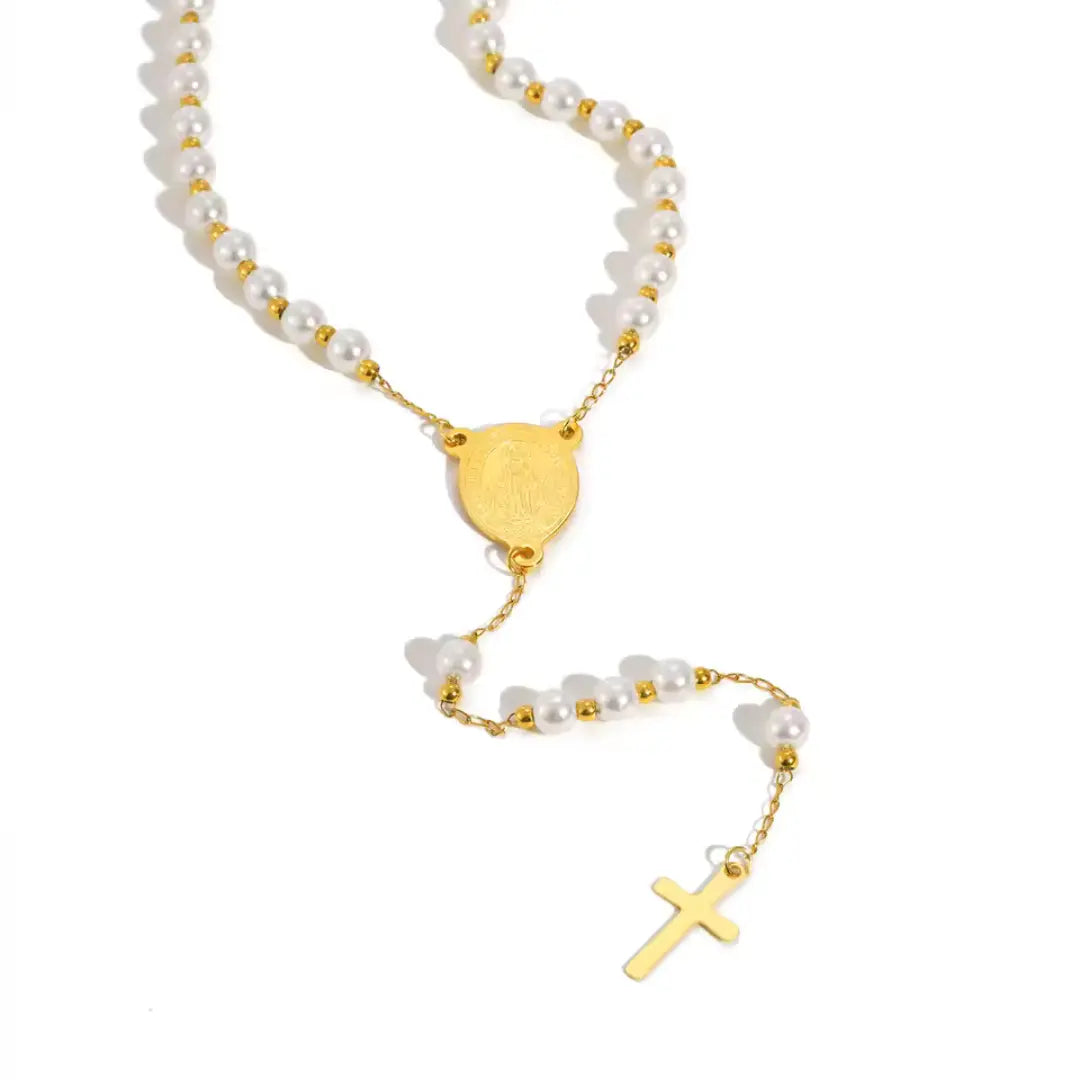 colar terço feminino