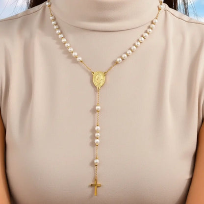 colar terço feminino