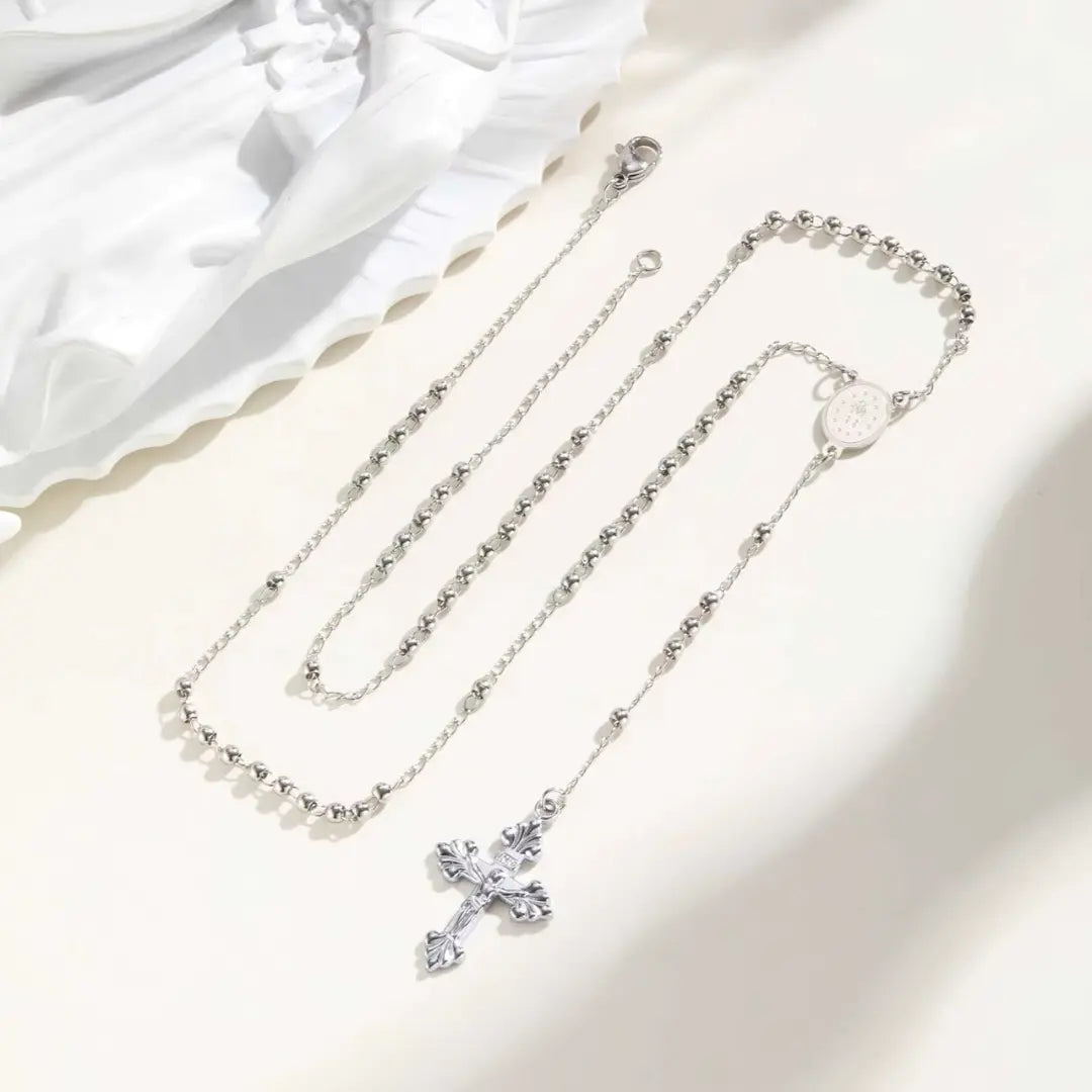 colar terço feminino