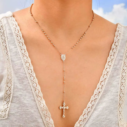 colar terço feminino