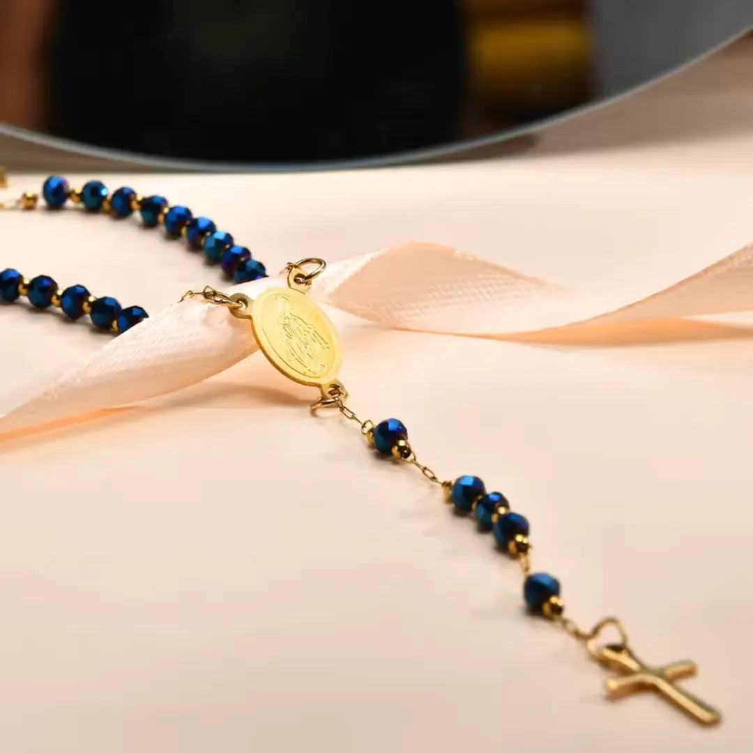 colar terço feminino