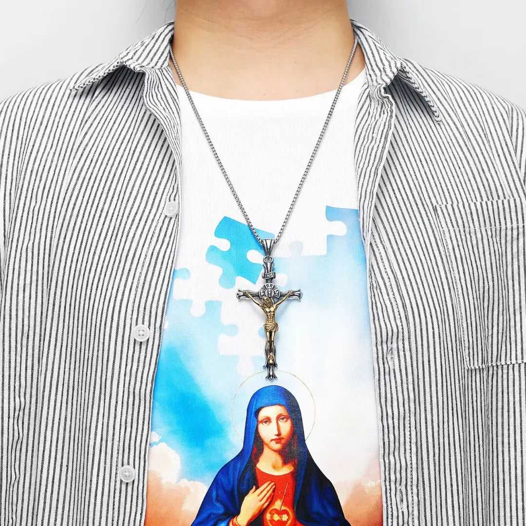 Crucifixo Colar Masculino