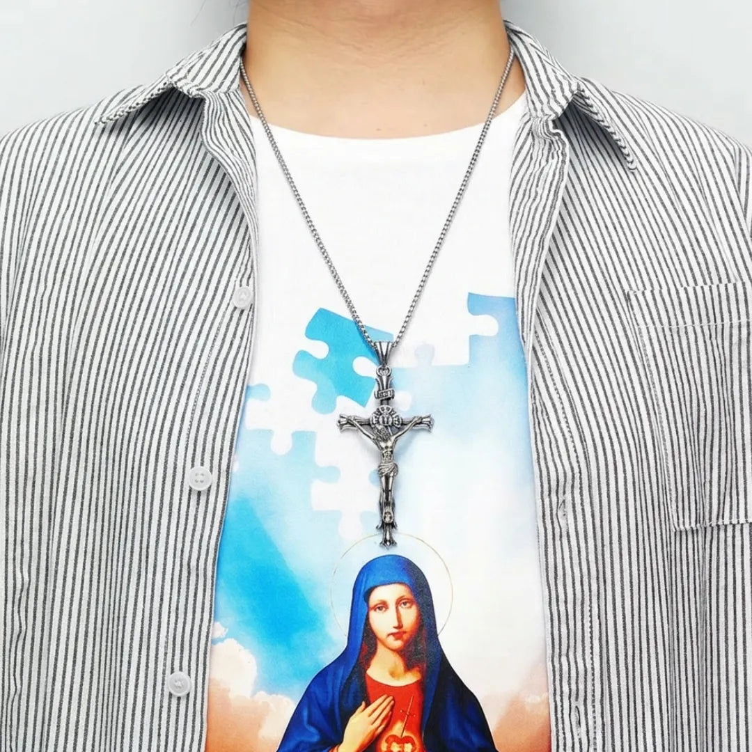 Crucifixo Colar Masculino