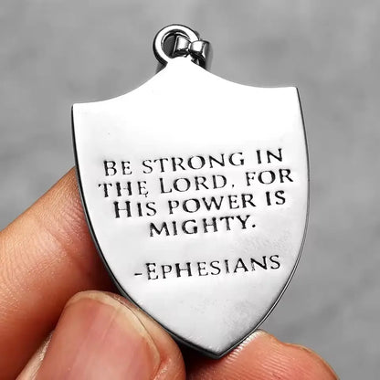 Colar Masculino São Miguel Arcanjo Defendei-nos no Combate