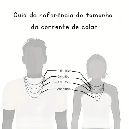 Colar Feminino Cruz Dourada Elegance