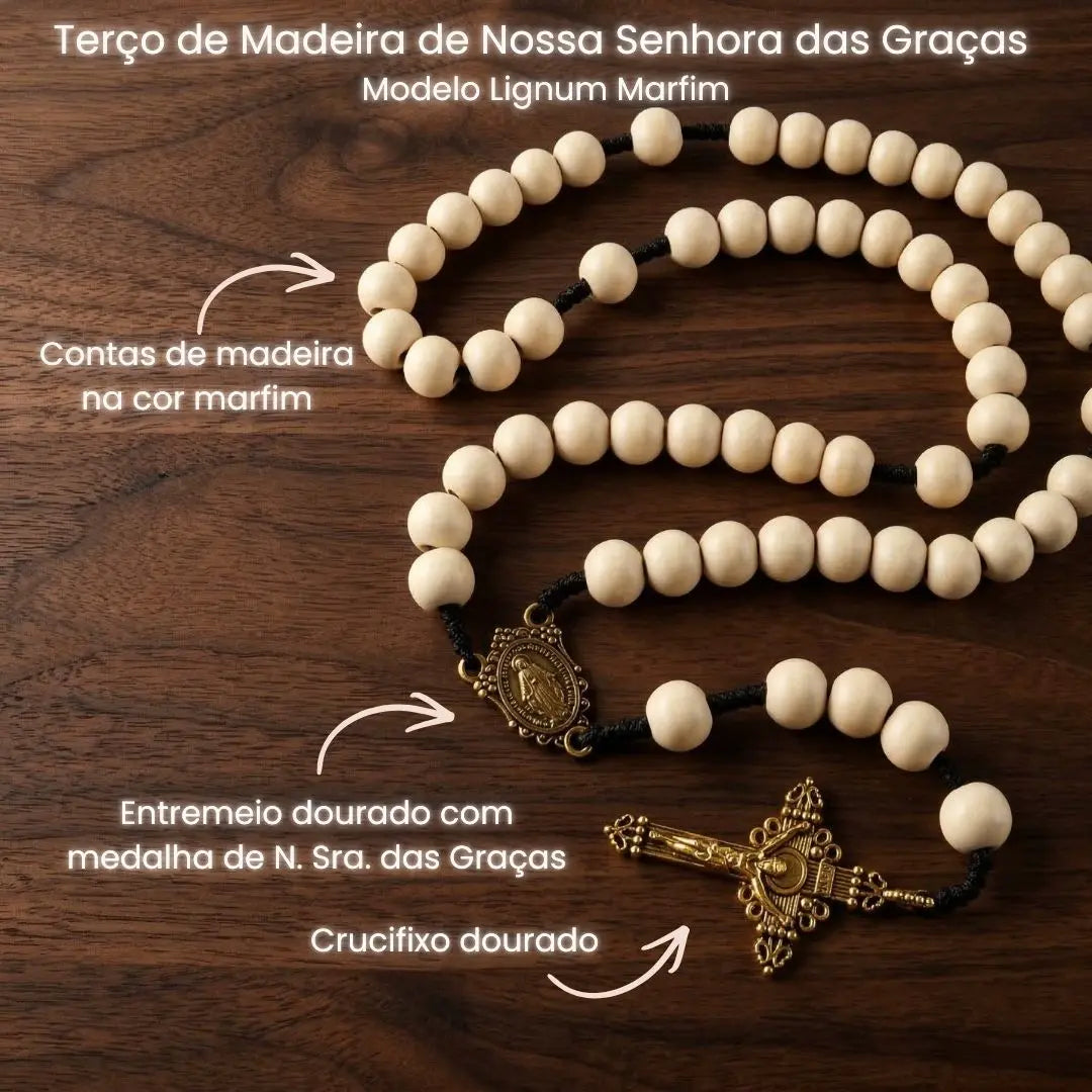 terço de madeira