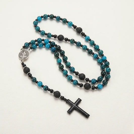 Terço de São Bento Azul Modelo Vigilantia