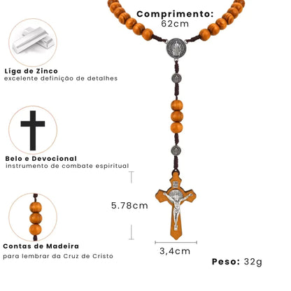 terço de madeira