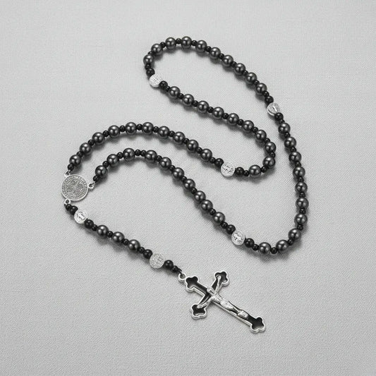 Terço de São Bento Modelo Petra Fidei