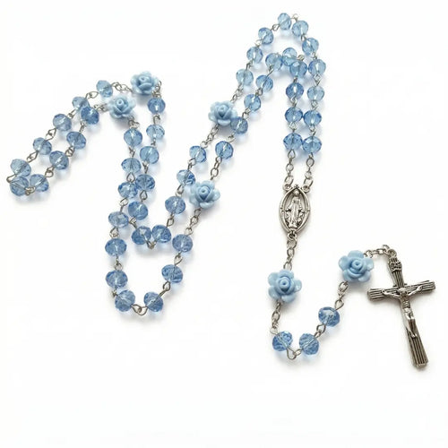 terço feminino delicado azul