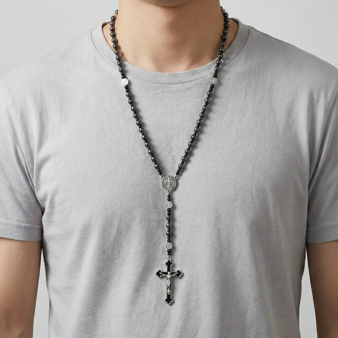 terço masculino preto